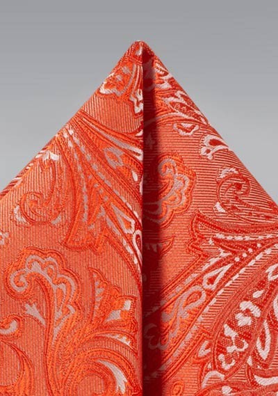Ziertuch lebensfrohes Paisley-Muster rostrot Ziertuch lebensfrohes Paisley-Muster rostrot
