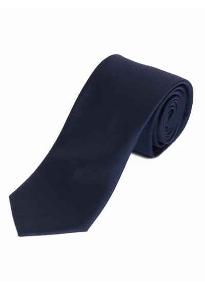 Satin-Businesskrawatte Seide monochrom navyblau Satin-Businesskrawatte Seide monochrom navyblau