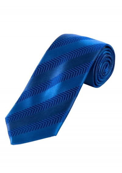 Herrenkrawatte Struktur-Dessin Streifen cyanblau ultramarin Herrenkrawatte Struktur-Dessin Streifen cyanblau ultramarin