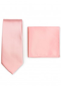 Set de cravate aus dem gleichen Stoff und Farbe