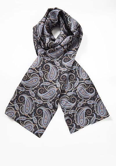 Tuchschal Paisley tintenschwarz Tuchschal Paisley tintenschwarz