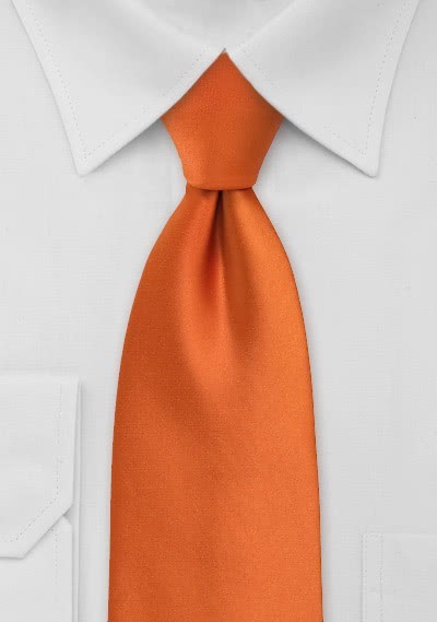 XXL-Krawatte in orange XXL-Krawatte in orange