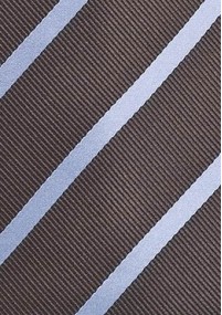 Businesskrawatte Mokka Streifendessin