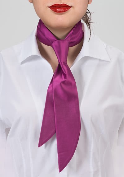 Krawatte für Damen magenta Mikrofaser Krawatte für Damen magenta Mikrofaser