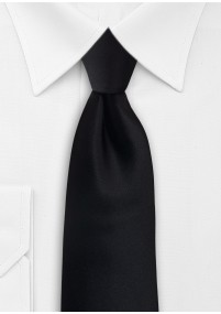 Cravate clip-on en noir profond