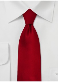 Cravate satin rouge foncé