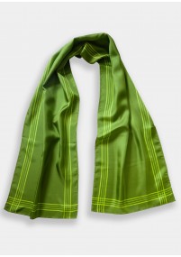 Foulard en soie pour femmes, motif rayé...