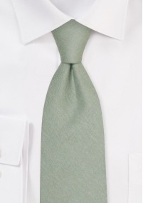 Cravate enfant 100% lin (Dark Lime Green)