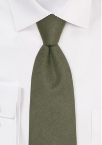 Cravate enfant 100% lin (foncé / vert)