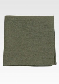 Pochette 100% lin (foncé / vert)
