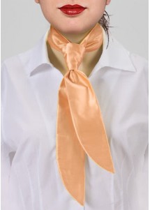 Cravate pour femme abricot clair