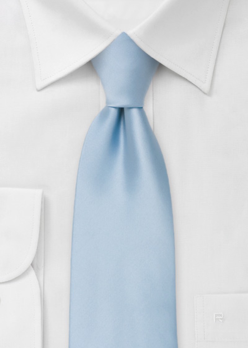 Cravate enfant bleu clair unicolore