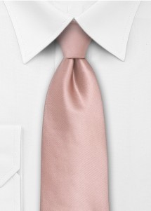 Cravate homme XXL unie vieux rose