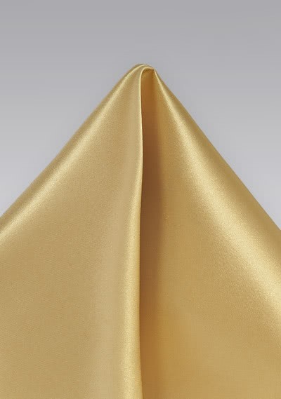 Einstecktuch italienische Seide monochrom gold Einstecktuch italienische Seide monochrom gold