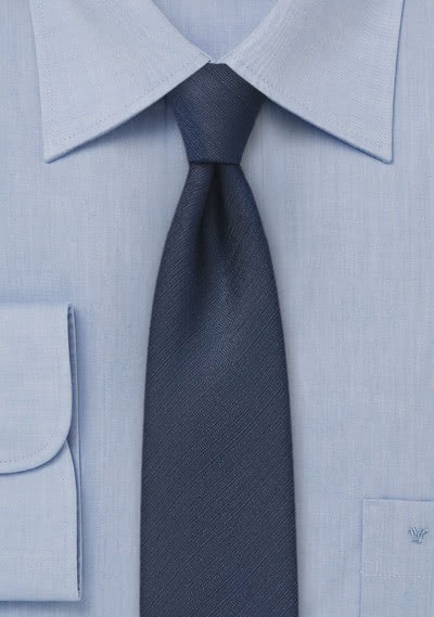 Krawatte unifarben navy schmal Krawatte unifarben navy schmal