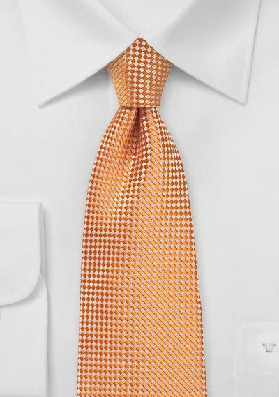 Businesskrawatte geometrische Struktur orange Businesskrawatte geometrische Struktur orange