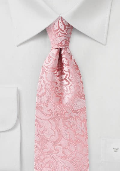 Markante Krawatte im Paisley-Look rosa