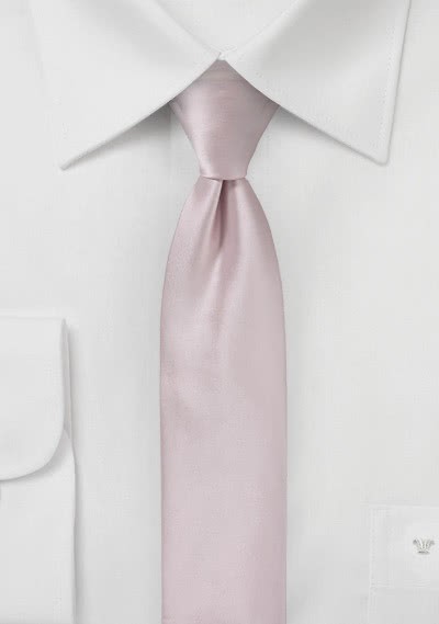 Kravatte schlank monochrom rosa Kravatte schlank monochrom rosa