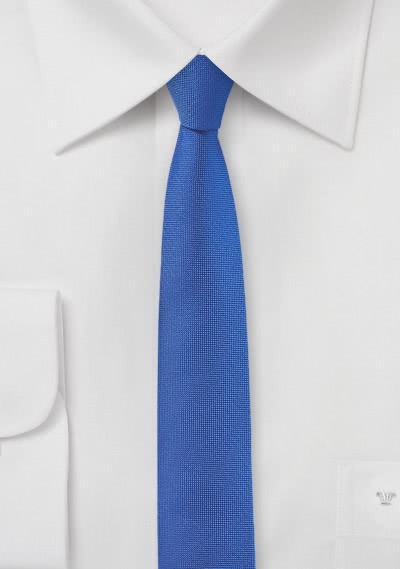 Krawatte extra schmal ultramarinblau Krawatte extra schmal ultramarinblau