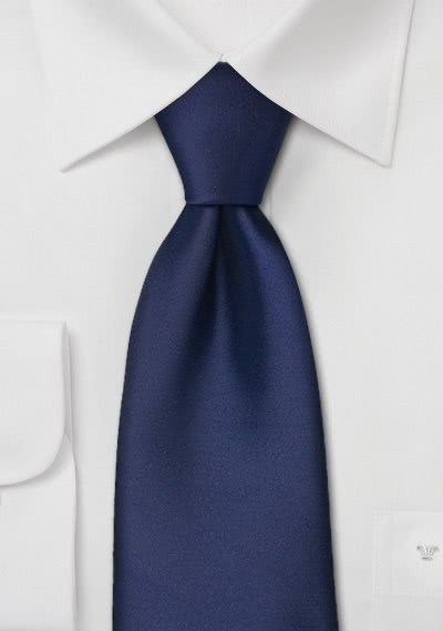 Businesskrawatte Gummizug navyblau