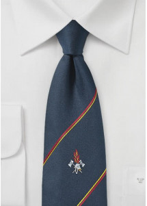 Feuerwehr-Krawatte navy
