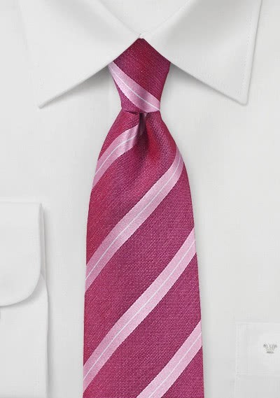 Krawatte Streifenmuster pink Krawatte Streifenmuster pink