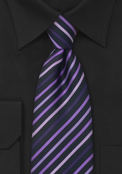Krawatte schwarz violett Krawatte schwarz violett